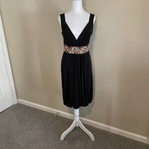 David Meister Bubble Skirted Short Cocktail Dress